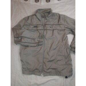 Nike Grey/ Blk Large Men's Windbreaker Jacket‎ Zip RN#56323